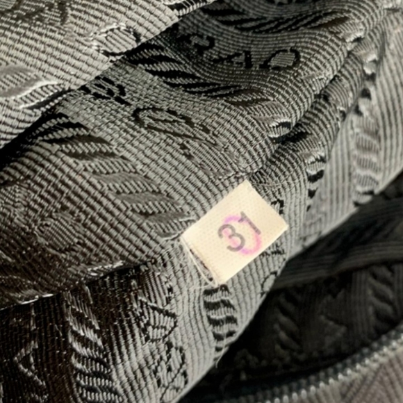 Prada Tessuto, Black Nylon Boston Satchel with Clochette and Combination Lock. - Picture 12 of 13